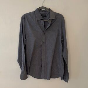 Men's Banana Republic Gray Button-Up Shirt